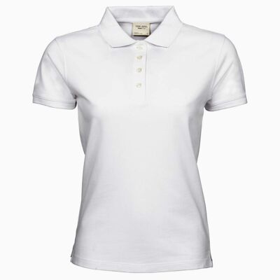 Tee Jays - Polo à manches courtes 100% coton - Femme (Blanc) - UTBC3302