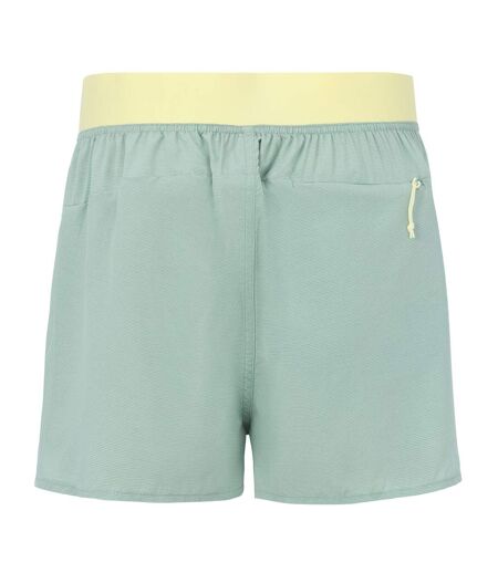 Womens/ladies Off Trail Shorts Glacier Green Wax Yellow Dare 2B
