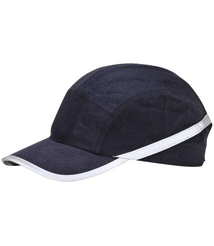 Casquette de sécurité aérée 100% coton adulte unisexe bleu marine Portwest