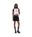 T-shirt Manches Raglan Motif/style Lettrage Femme Blanc Cassé Tommy Jeans-4