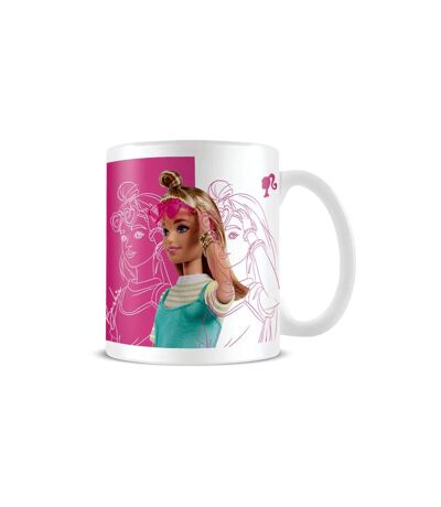 Barbie - Mug (Rose / Blanc) (Taille unique) - UTPM6595