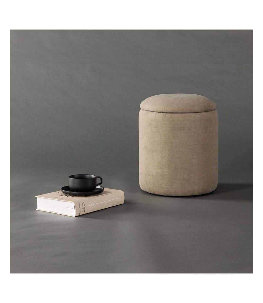 Pouf coffre en polyester Limpen-4