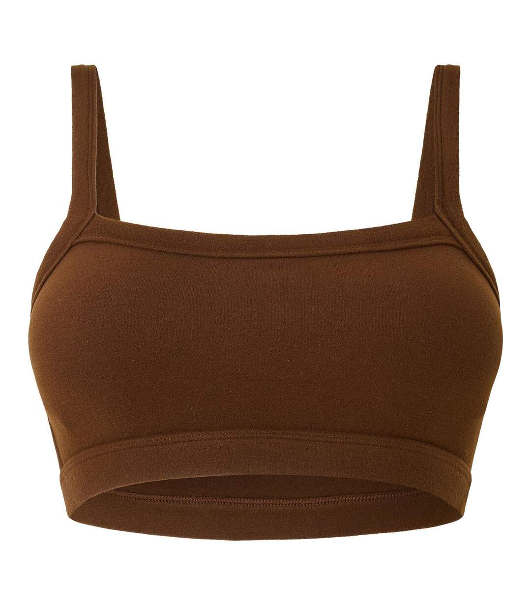 Haut Court Motif/style Uni Espresso Bralt Femme Marron Chocolat Grace Jacob-1