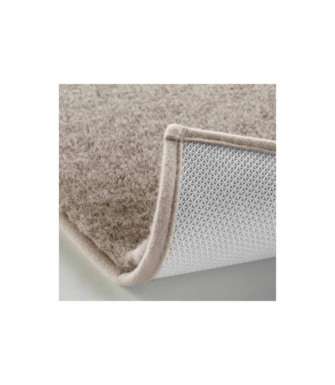 Tapis Imitation Fourrure Feline 60x90cm Taupe-3