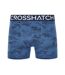 Pack of 3  Mens bresler boxer shorts  navy Crosshatch-2