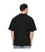 Unisex adult combed ringspun cotton extended neckline tall oversized t-shirt black Casual Classics-4