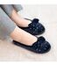 Isotoner Chaussons Ballerines femme microvelours semelle ergonomique mousse à mémoire forme-2