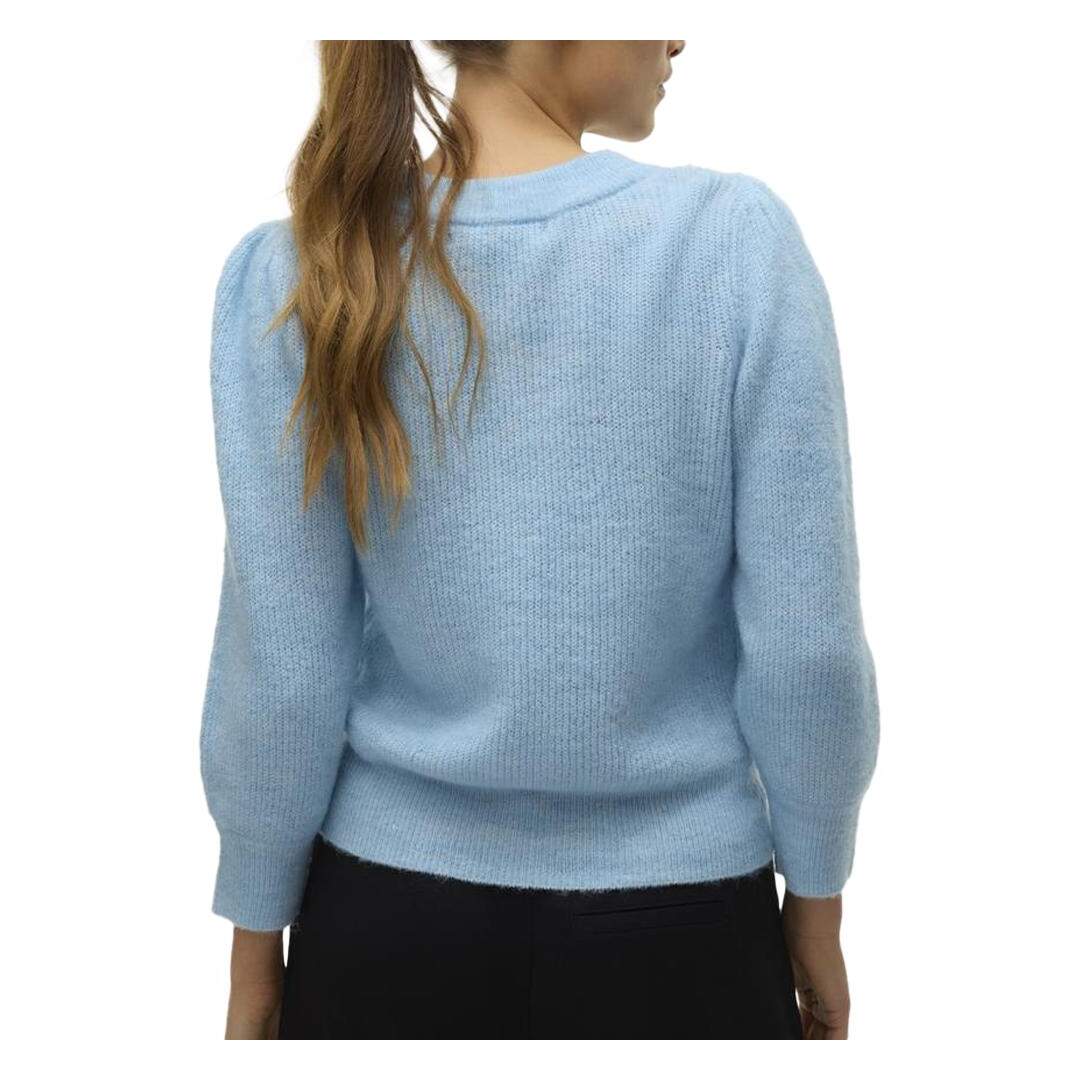 Pull Bleu Ciel Femme Vero Moda Vigga - L-2