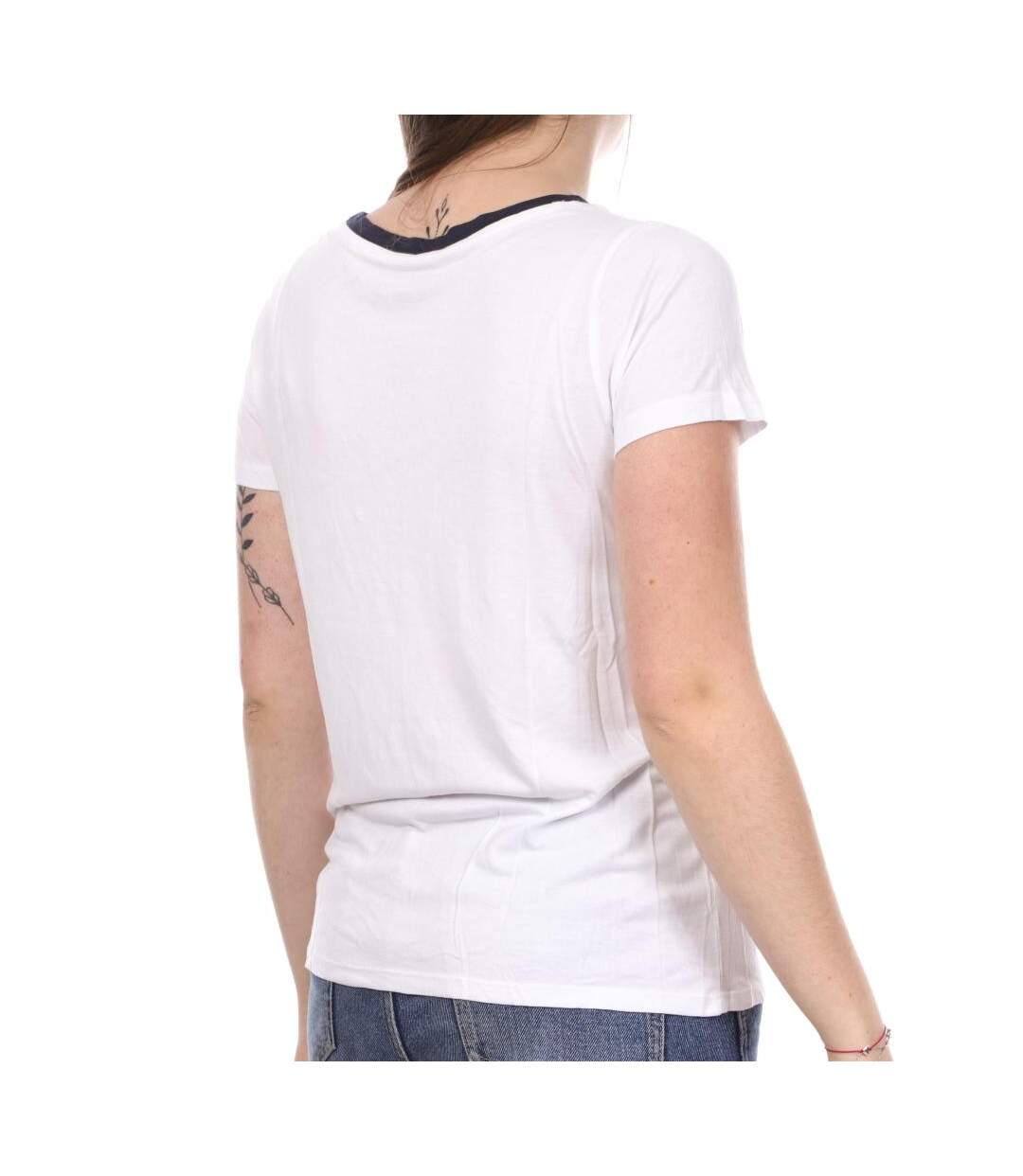 T-shirt Blanc Femme Teddy Smith Twelvo - L-2