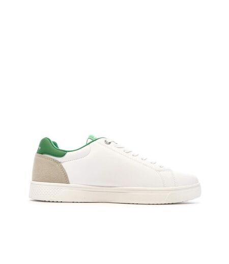 Baskets blanches/vertes homme teddy smith 120100