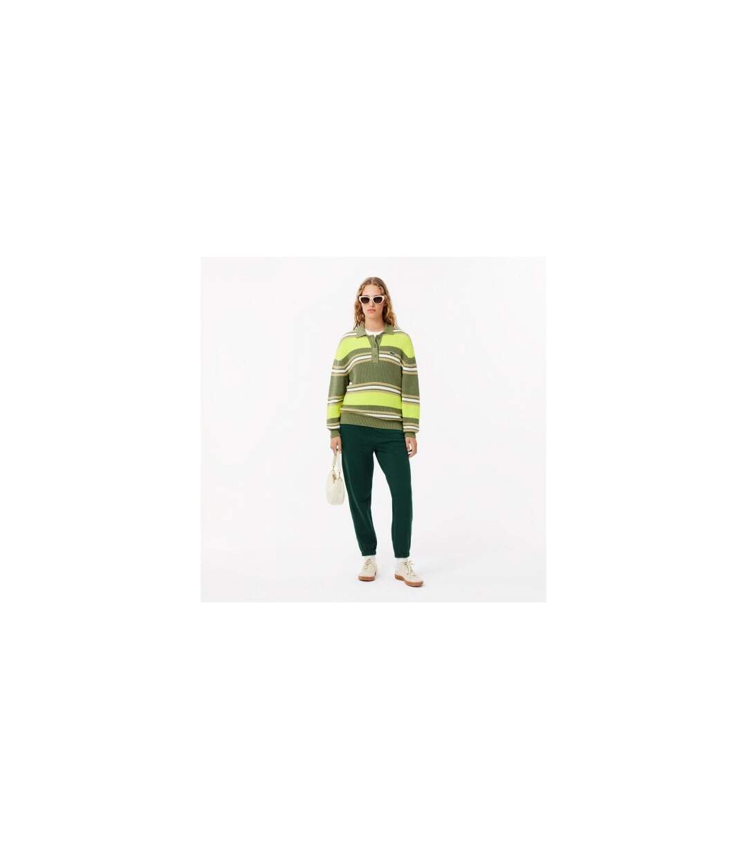 Pantalon De Jogging Femme Vert Lacoste-1
