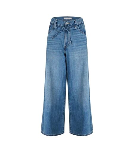 Womens/ladies Wide Leg Relaxed Fit Jeans Linen Levis