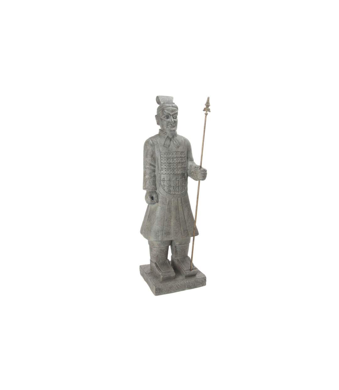 Statue Déco Samouraï 119cm Gris-1