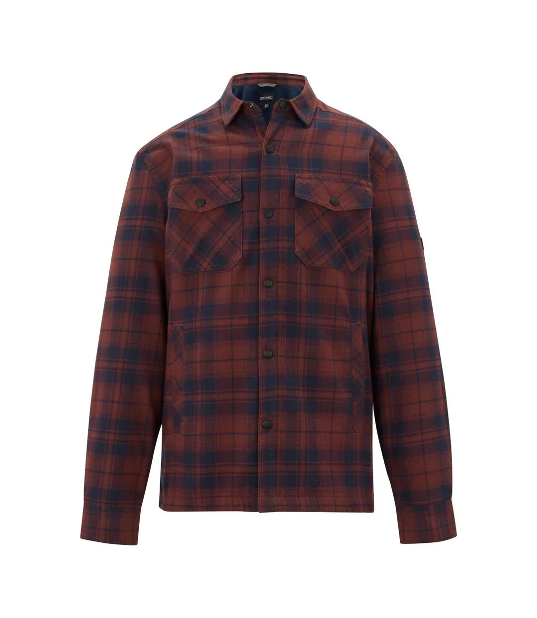Chemise Motif/style À Carreaux Spennith Shacket Homme Bleu Marine Pourpre Regatta-1