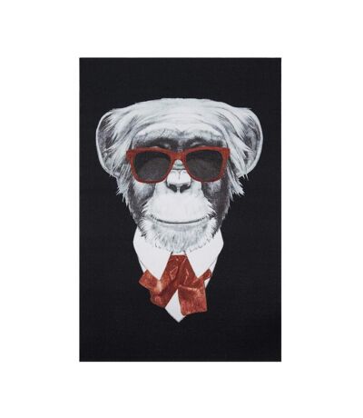 Tapis salon et chambre tissé motif animaux MONKEY KARL