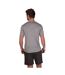 Mens crew neck short pyjama set light grey marl/charcoal Light And Shade-2