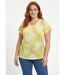 T-shirt imprimé court maille dévorée-1