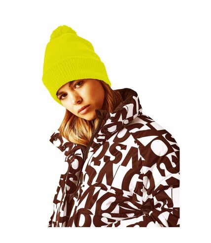 Bonnet snowstar jaune fluo Beechfield