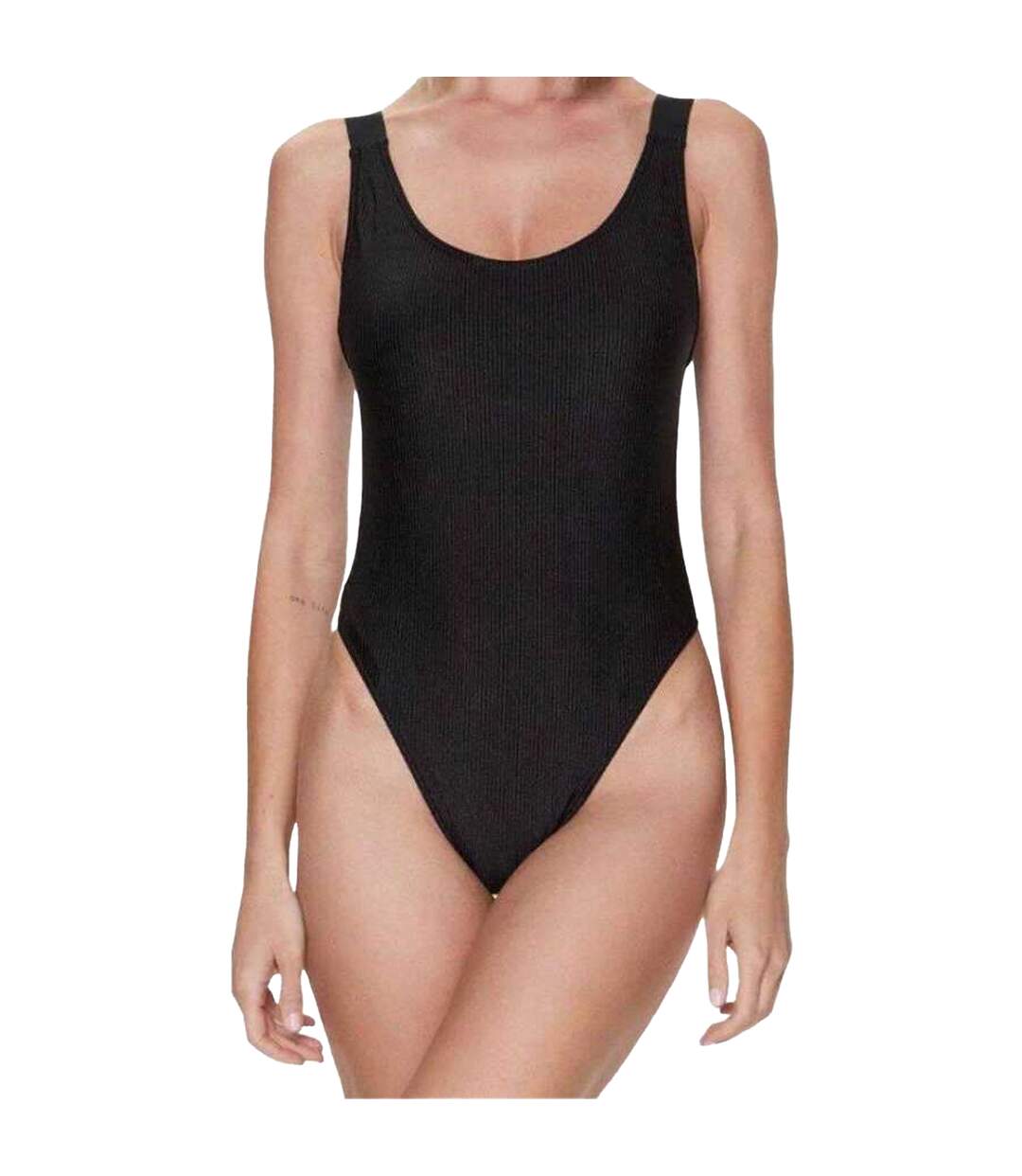 Maillot De Bain 1 Pièce Motif/style Logo Femme Noir Calvin Klein-3