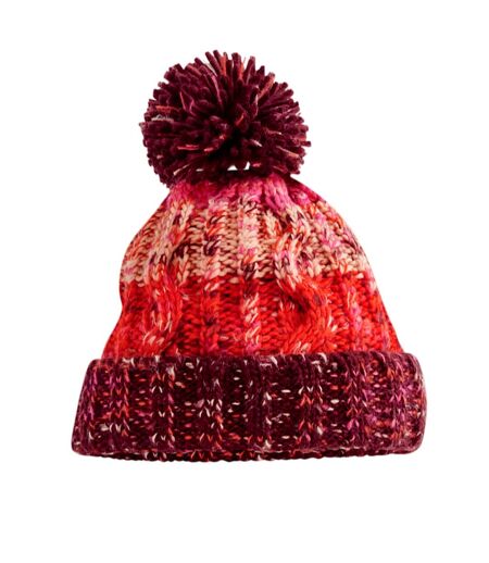 Bonnet Motif/style Tire-bouchon Rouge Bordeaux Beechfield