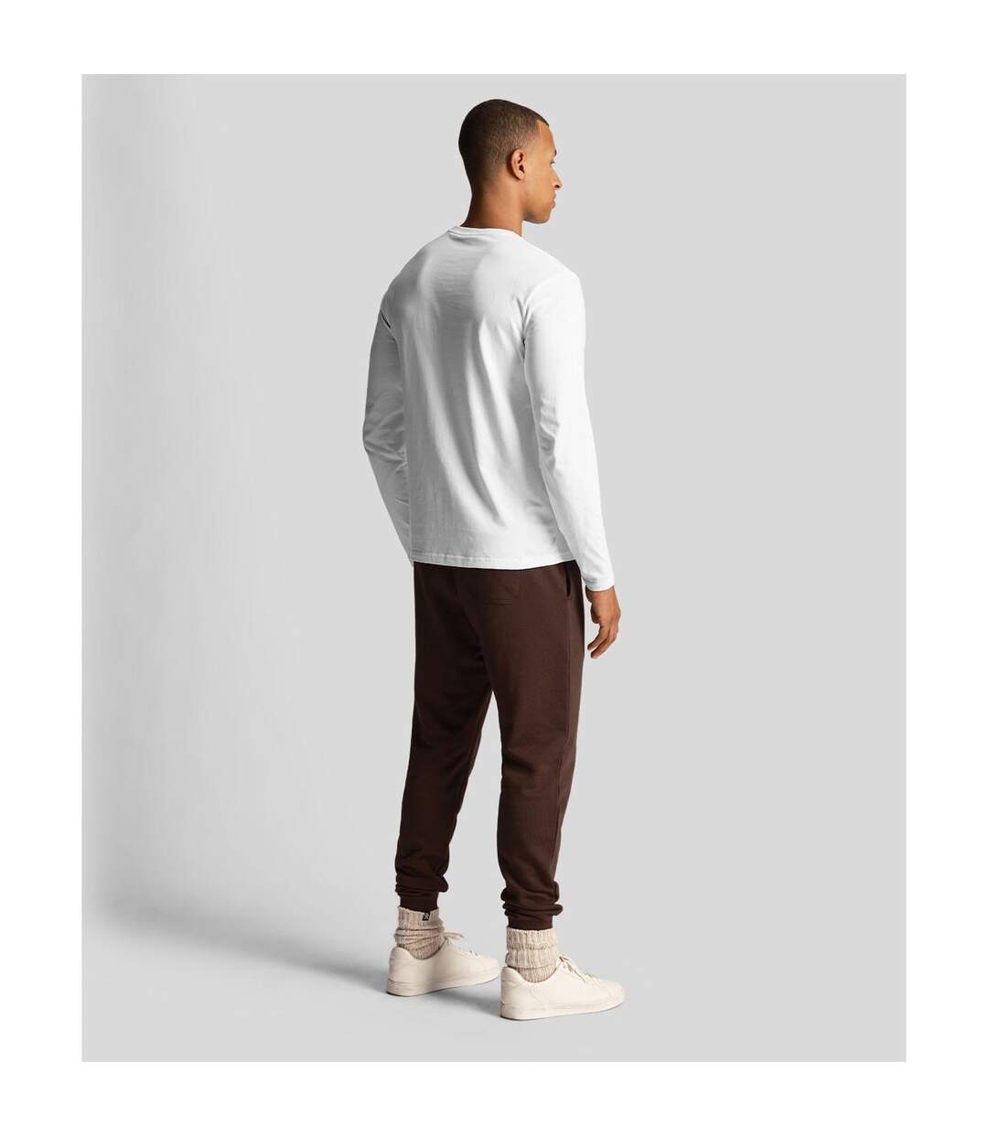 T-shirt Manches Longues Motif Imprimé Co-ordinate Homme Blanc Lyle & Scott-3