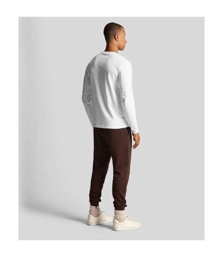 T-shirt Manches Longues Motif Imprimé Co-ordinate Homme Blanc Lyle & Scott