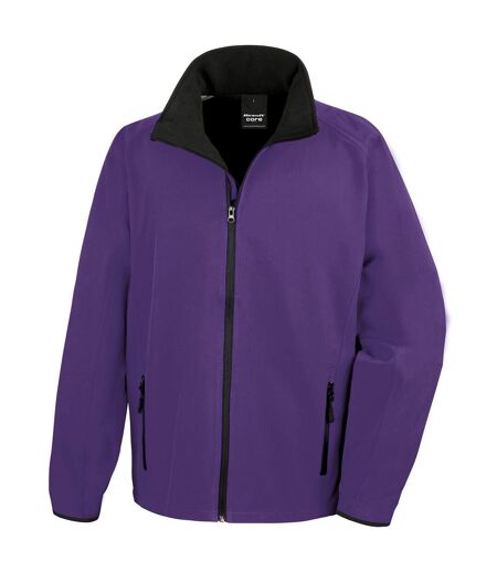 Veste Softshell Homme Violet Noir Result Core