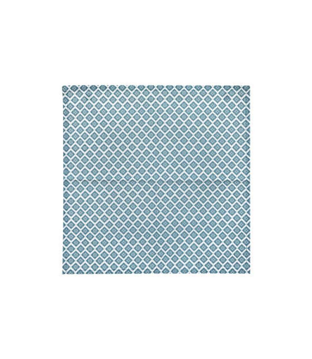 Lot de 4 Serviettes de Table Tikal 40x40cm Bleu-3