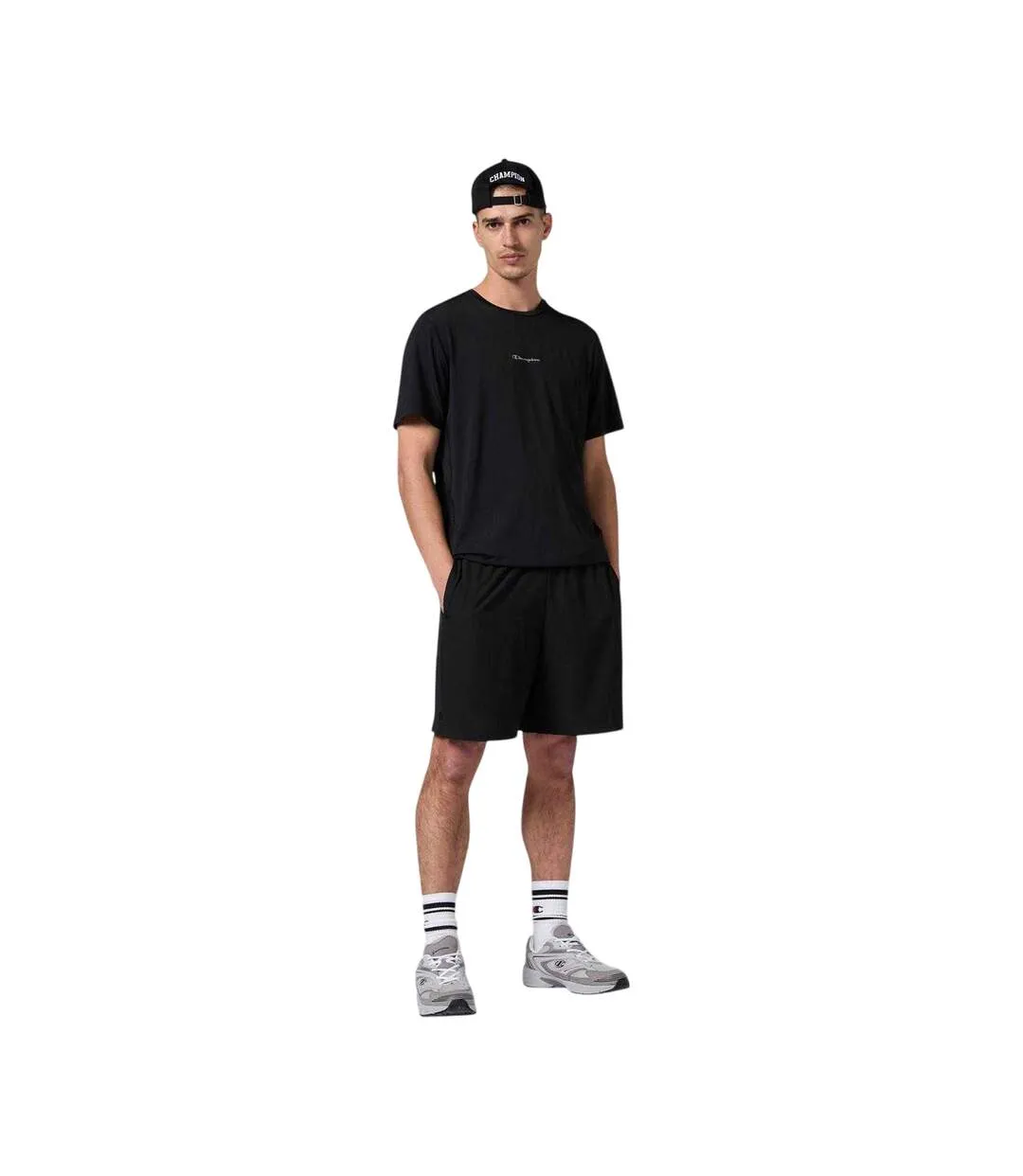 Mens Performance Lightweight Shorts Black Champion-1