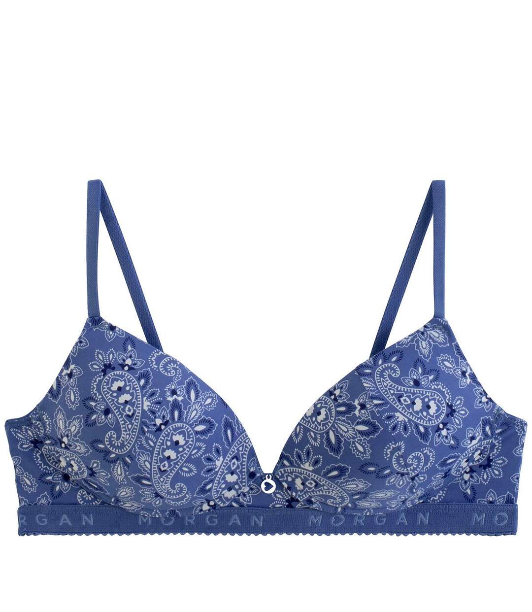 Soutien-gorge sans armatures souple bleu Gaby