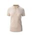 Womens/ladies Polo Shirt Beige Cream Magnum-1