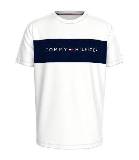 T-shirt Motif/style Logo Homme Blanc Bleu Marine Tommy Hilfiger