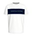 T-shirt Motif/style Logo Homme Blanc Bleu Marine Tommy Hilfiger-1