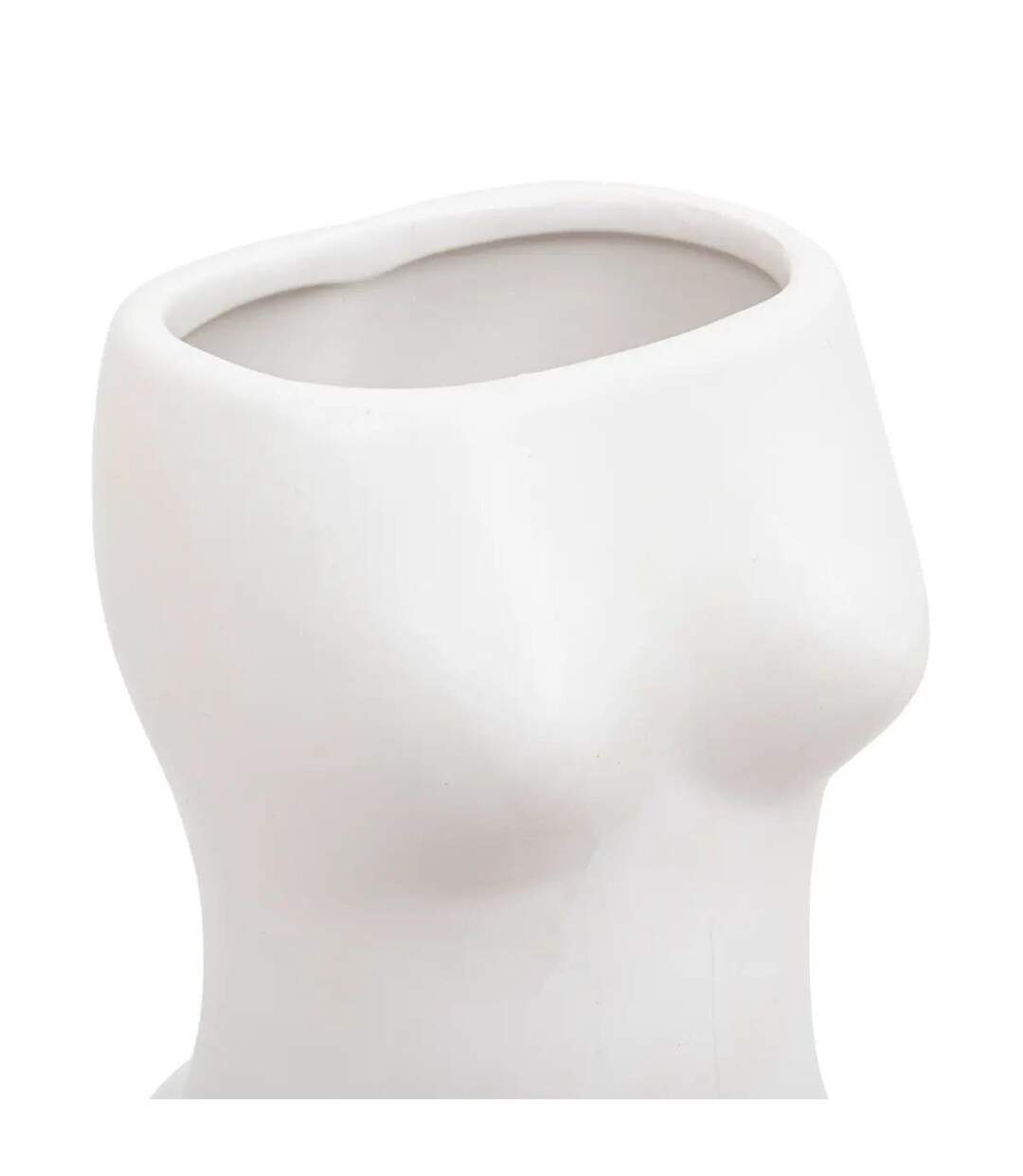 Vase Design Corps Soleya 17cm Blanc-2