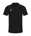 Canterbury Mens Waimak Short Sleeve Pique Polo Shirt (Black)