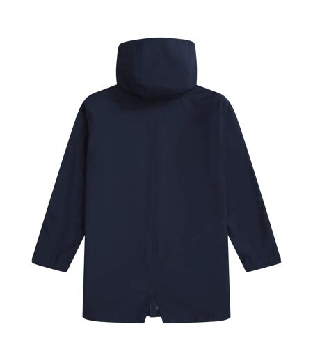 Mens Waterproof Adjustable Cuff Everyday Waterproof Jacket Navy Animal