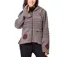 Veste polaire à capuche SINNAMARY grise Coton Du Monde-1