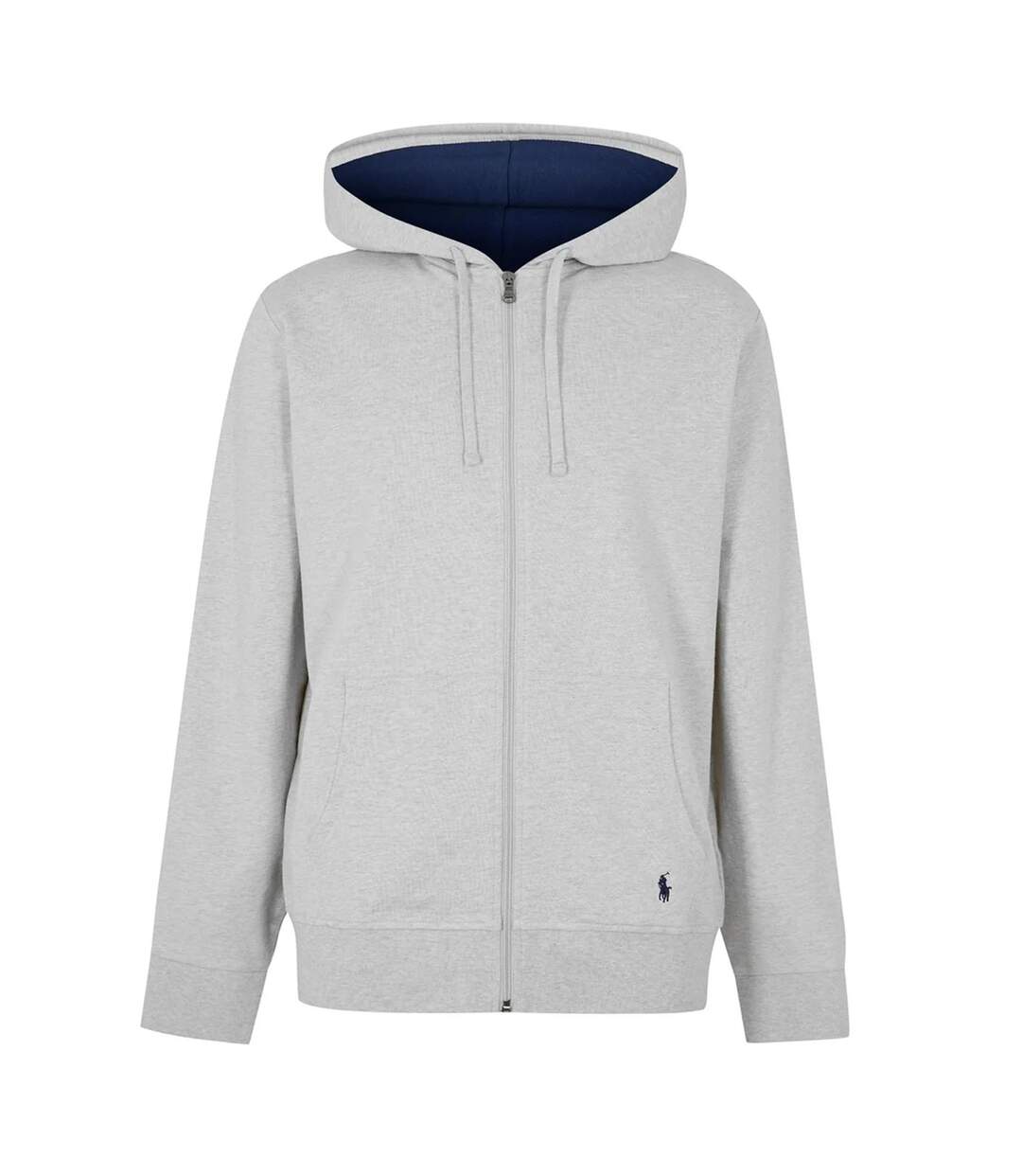 Veste À Capuche Motif/style Logo Brodé Polo Homme Gris Chiné Ralph Lauren-2