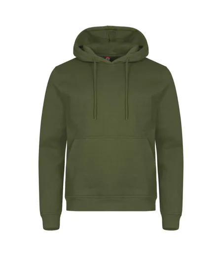 Sweat À Capuche Miami Adulte Vert Militaire Clique