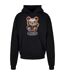 Mens Welcome Cat Ultra Heavy Oversized Hoodie Noir Mister Tee-1