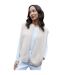 Womens/ladies Niya Borg Lightweight Gilet Ecru Threadbare-2