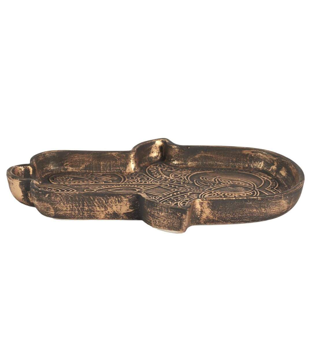 Vide-Poche en Céramique Main de Fatma 20cm Marron-4