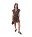 Robe Portefeuille Motif/style À Pois Femme Marron AX Paris-4