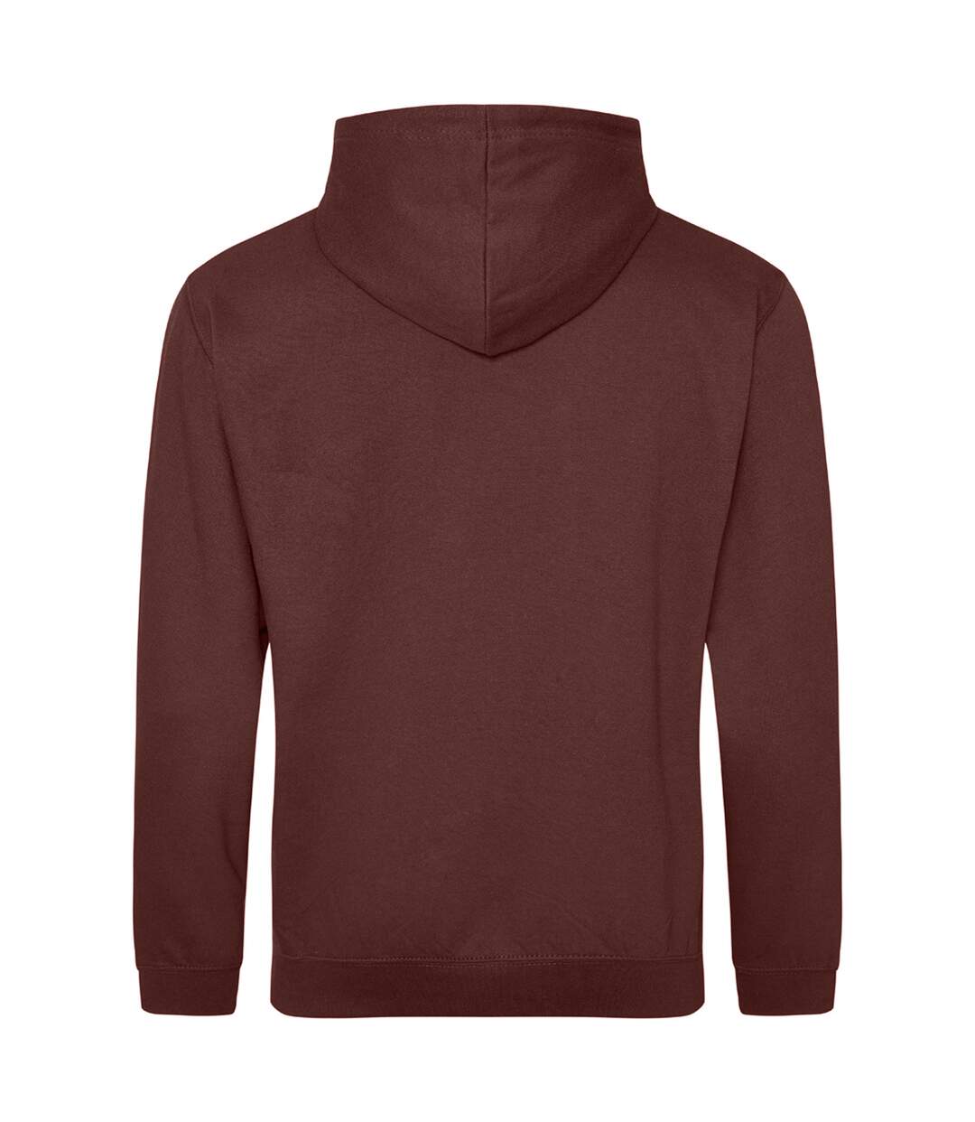 Sweat à capuche college adulte marron chocolat Awdis