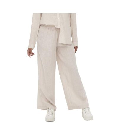 Pantalon fluide beige femme only tokyo - l