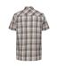 Regatta Mens Deavin Checked Short-Sleeved Shirt (Fauna) - UTRG8758