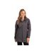 Womens/ladies Kristen Longer Length Hooded Waterproof Jacket Carbon Trespass-1
