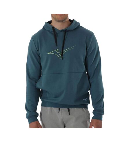 Sweat à Capuche Bleu Homme Mizuno Athletic - S