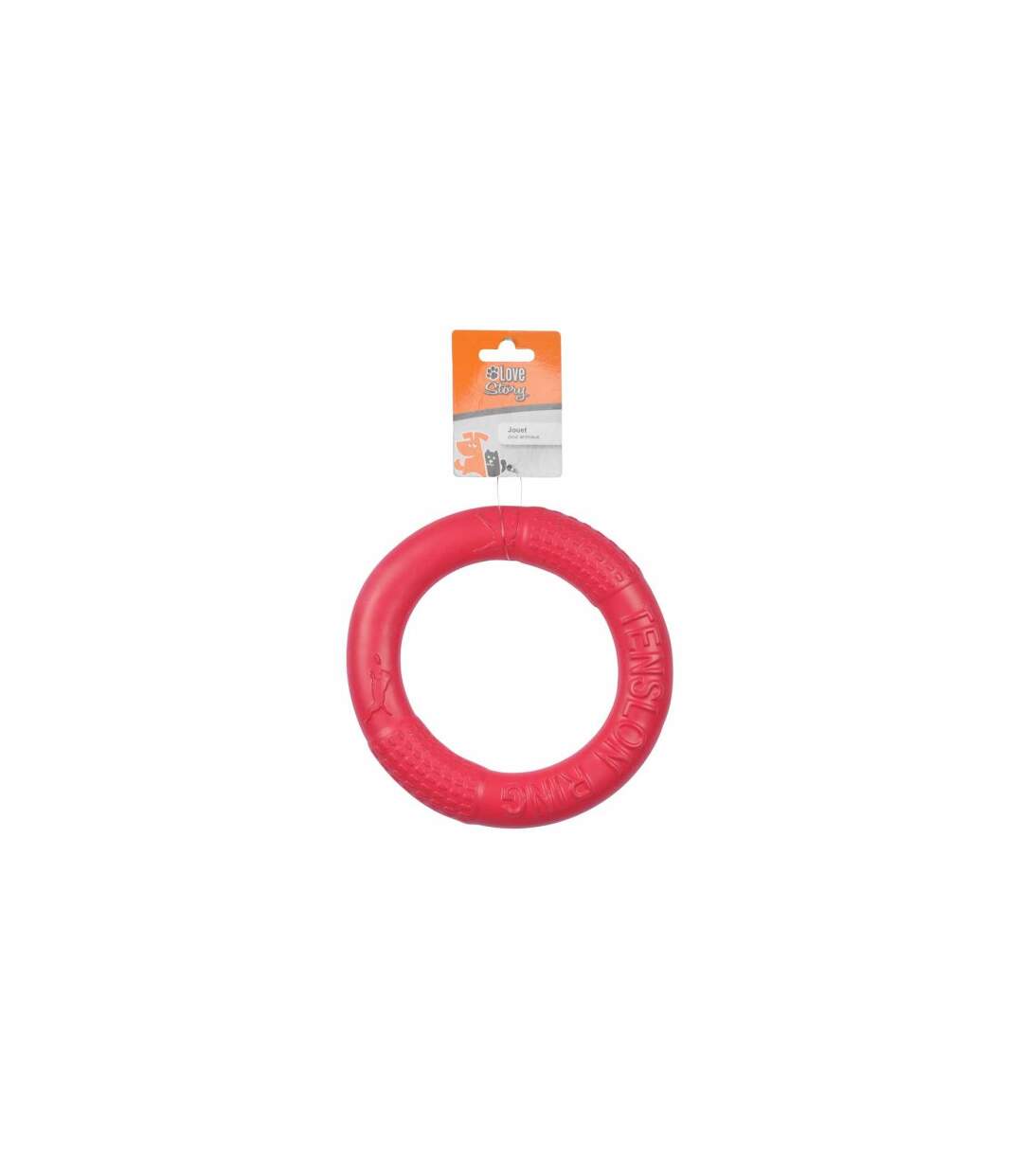 Jouet pour Chien Anneau Eva Fitness 17cm Rouge-2