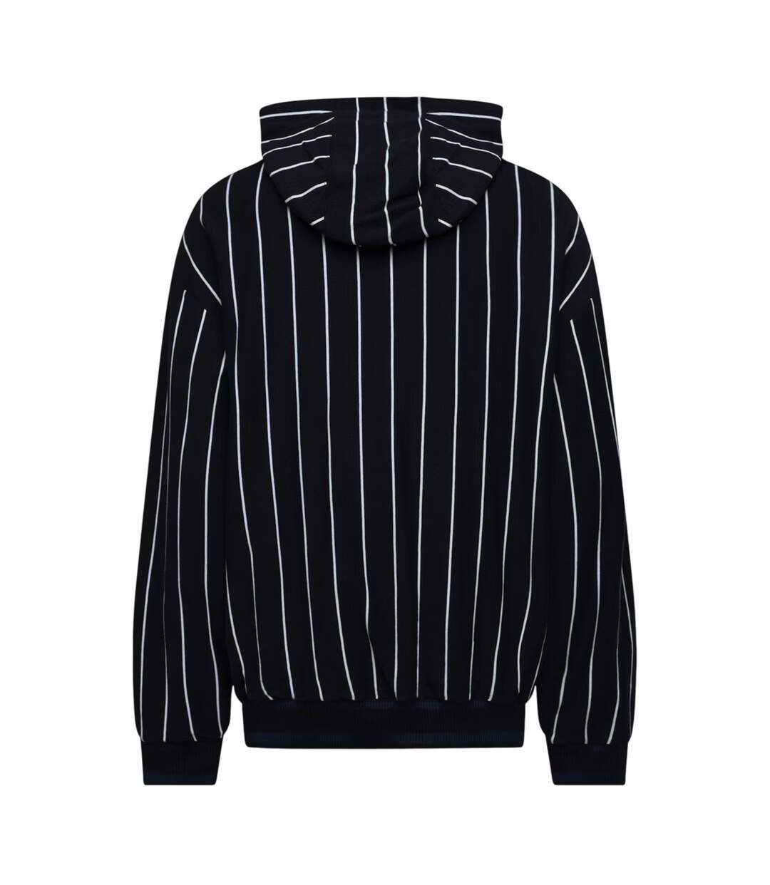 Sweat À Capuche Manches Longues Motif/style Fines Rayures Homme Bleu Foncé Boss-2